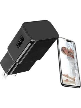 1080P HD Hidden Spy Camera USB Charger, Motion Detection, WiFi Indoor Security